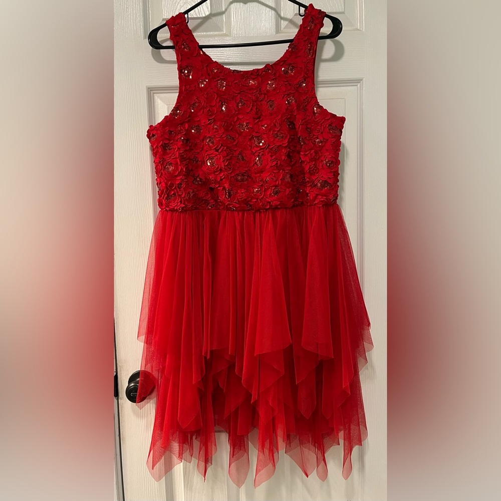 Justice Red Sequin Dress